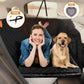 Hard Bottom 6-In-1 Dog Back Seat Cover , Waterproof Mesh Window, Non-Slip for Cars, Trucks and Suvs + FREE Dog Safety Belt + FREE Dog Bowls